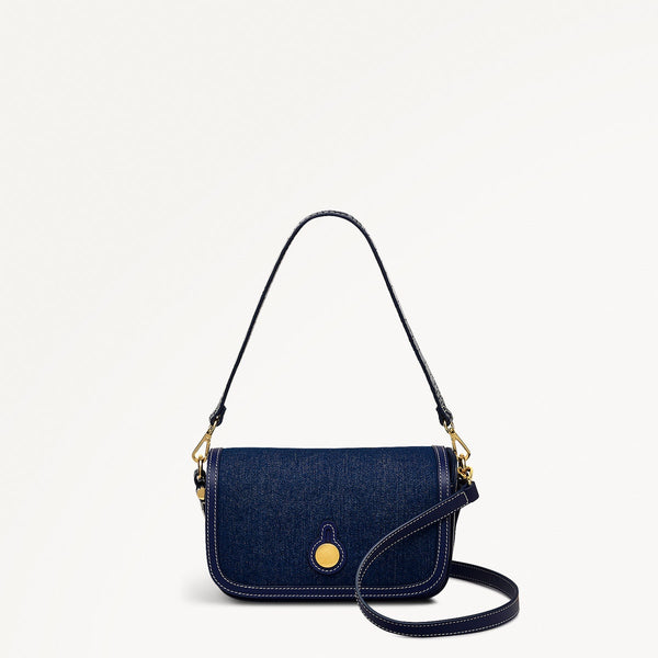 radley london Evenfall Blue Cross Body Leather Bag | Bathurst Mews Indigo AW25 | Radley