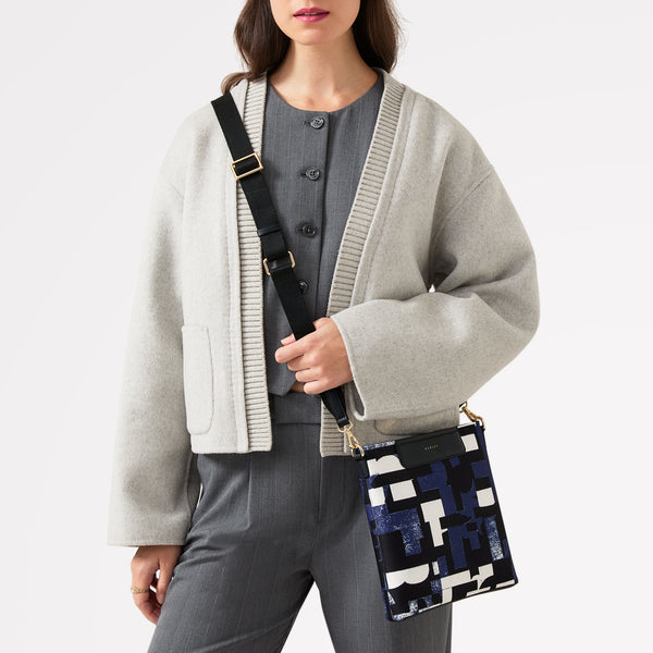 Radley London Evenfall Blue Crossbody Bag | Southwell Gardens Abstract Geo SS25 | Radley