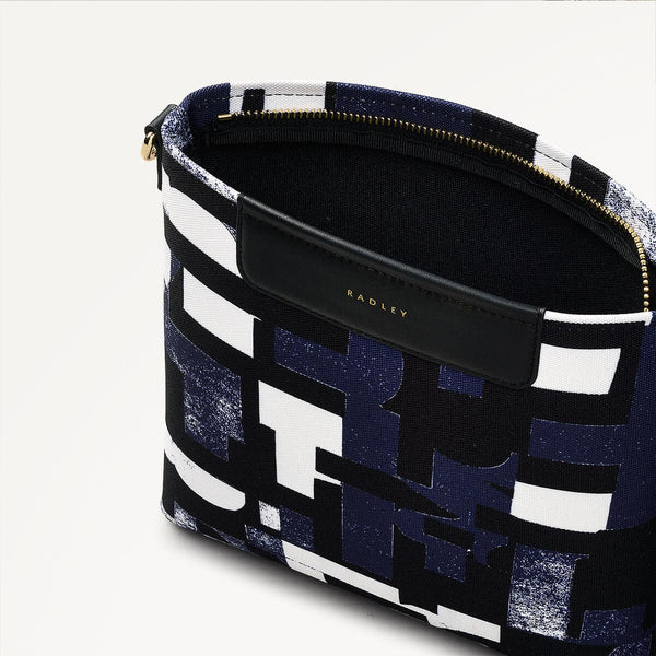 Radley London Evenfall Blue Crossbody Bag | Southwell Gardens Abstract Geo SS25 | Radley