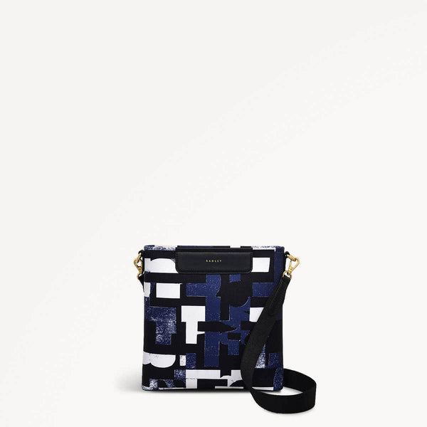 radley london Evenfall Blue Crossbody Bag | Southwell Gardens Abstract Geo SS25 | Radley