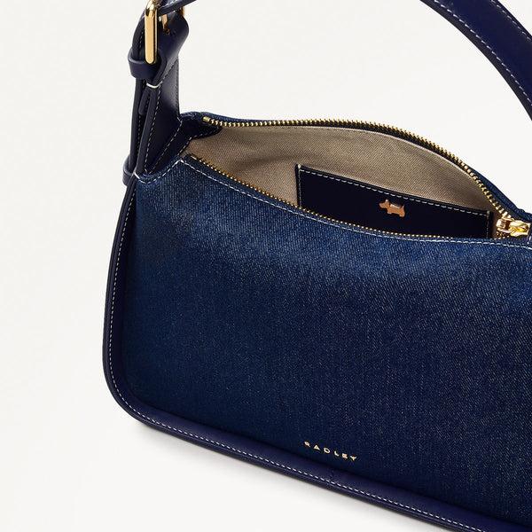 Radley London Evenfall Blue Denim Leather Grab Bag | Westwell Lane AW25 | Radley