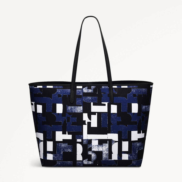 Radley London Evenfall Blue Tote Bag | Southwell Gardens Abstract Geo SS25 | Radley