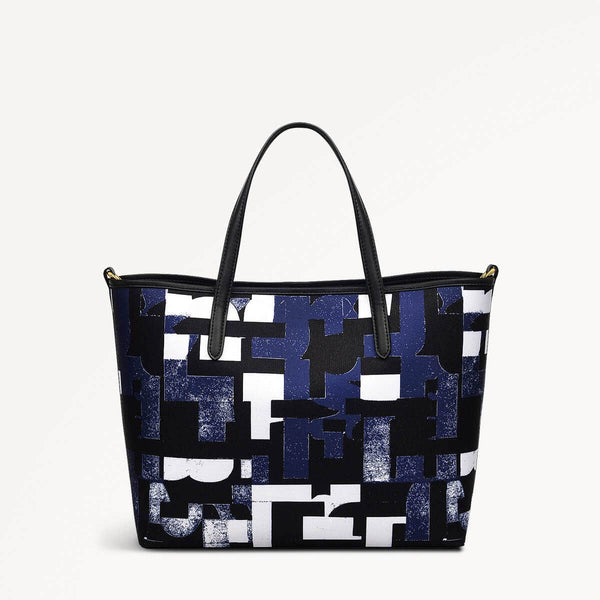 Radley London Evenfall Open Top Blue Grab Bag | Southwell Gardens Abstract Geo SS25 | Radley