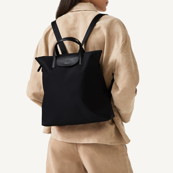 Radley London Fabric Medium Sized Black Backpack | Pocket Essentials SS25 | Radley