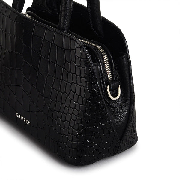 Radley London Faux Croc Black Grab Bag | Liverpool Street AW24 | Radley