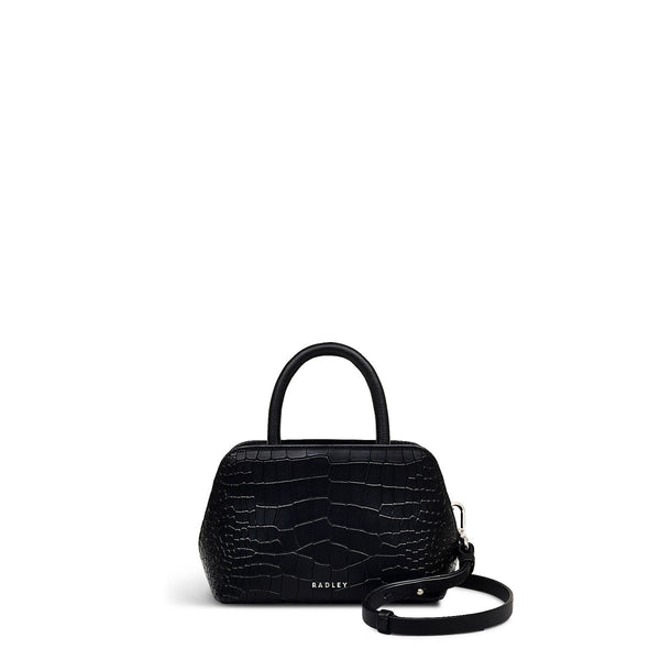 radley london Faux Croc Black Grab Bag | Liverpool Street AW24 | Radley
