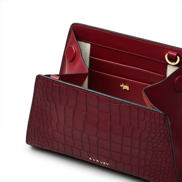 Radley London Faux Croc Leather Red Crossbody Bag | Glasshouse AW24 | Radley