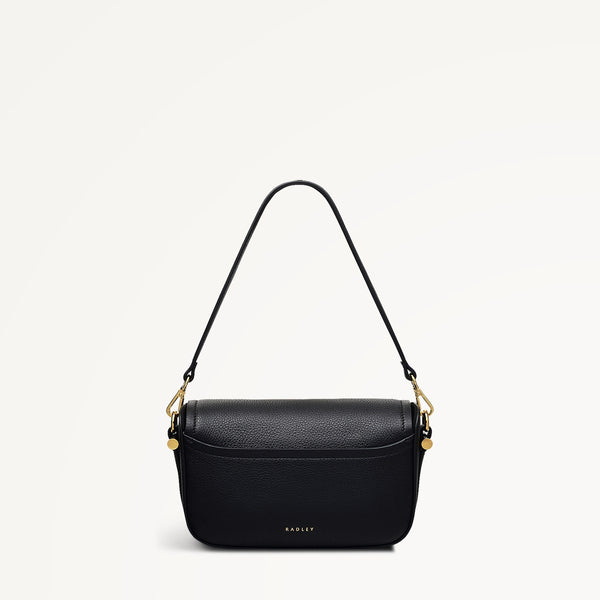 Radley London Flapover Leather Black Crossbody Bag | Bathurst Mews SS25 | Radley
