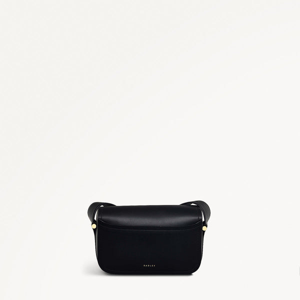 Radley London Flapover Medium Sized Crossbody In Black | Bathurst Mews SS25 | Radley