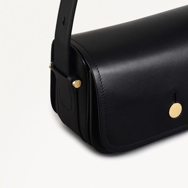 Radley London Flapover Medium Sized Crossbody In Black | Bathurst Mews SS25 | Radley