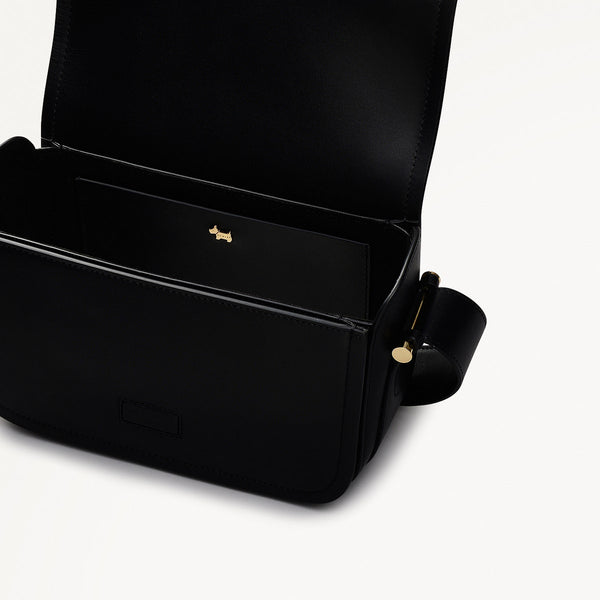 Radley London Flapover Medium Sized Crossbody In Black | Bathurst Mews SS25 | Radley