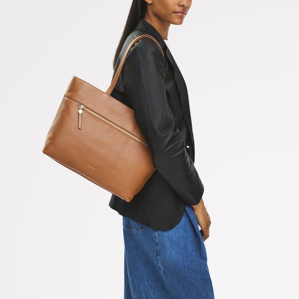 Radley London Indus Tan Medium Ziptop Tote | Fountain Road AW25 | Radley London