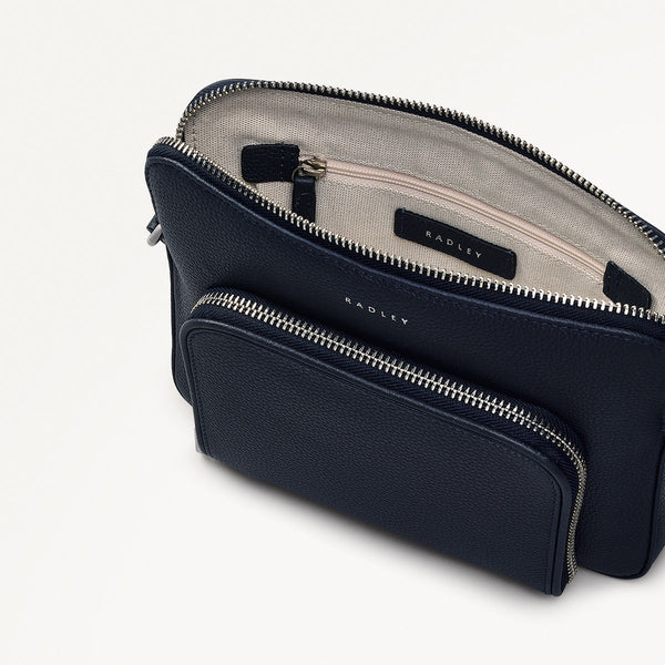 Radley London Ink Small Blue Leather Crossbody Bag | Redford Close AW25 | Radley