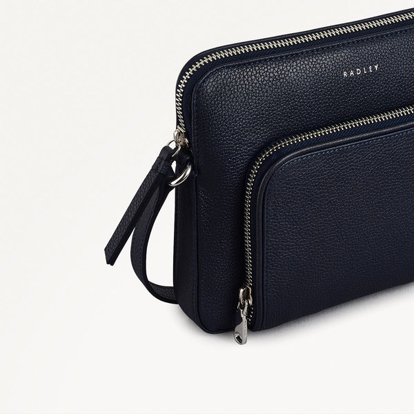 Radley London Ink Small Blue Leather Crossbody Bag | Redford Close AW25 | Radley