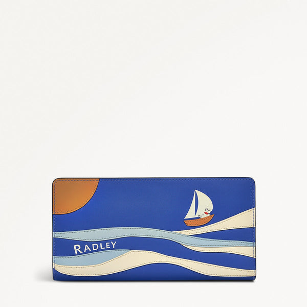 radley london Large Luxury Blue Wallet | Coin Street Shore Thing SS25 | Radley