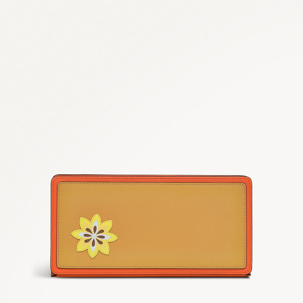 Radley London Large Orange Leather Purse | Coin Street Summer Sun AW25 | Radley