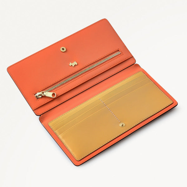 Radley London Large Orange Leather Purse | Coin Street Summer Sun AW25 | Radley