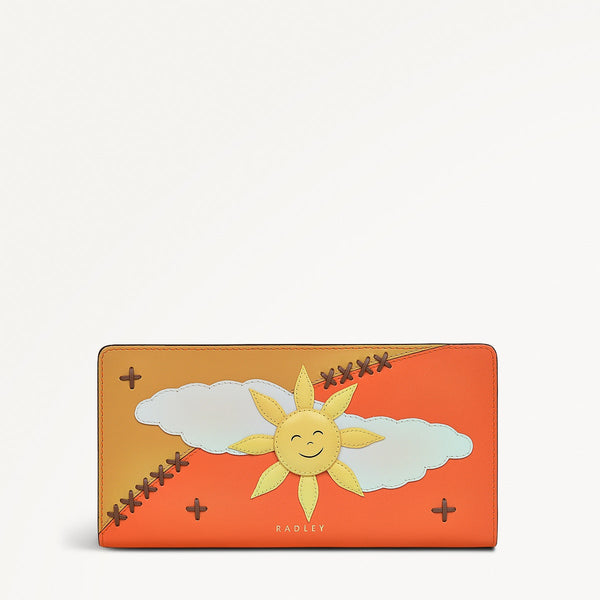 radley london Large Orange Leather Purse | Coin Street Summer Sun AW25 | Radley