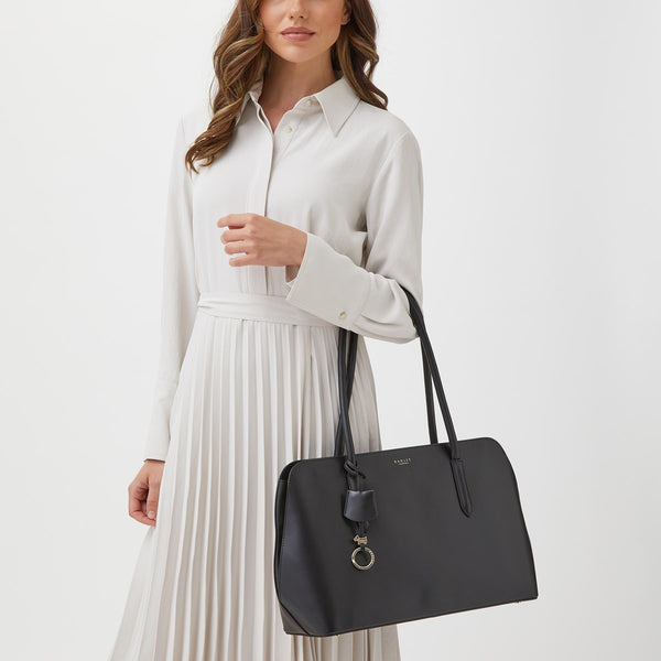 Radley London Large Zip-Top Work Bag In Black | Liverpool Street 2.0 | Radley London