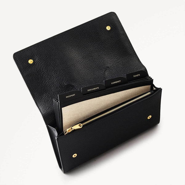 Radley London Leather Black Travel Wallet | The Rathbone Collection SS25 | Radley