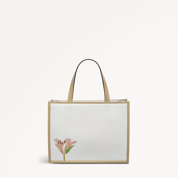 Radley London Leather Grab Bag Chalk | Kentucky Derby Collection SS25 | Radley