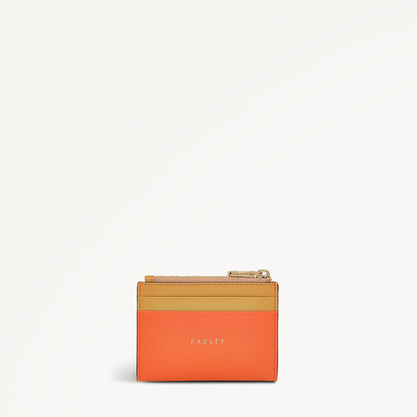 Radley London Leather Orange Coin Purse | Coin Street Summer Sun AW25 | Radley