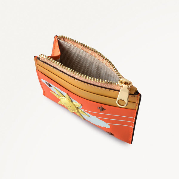 Radley London Leather Orange Coin Purse | Coin Street Summer Sun AW25 | Radley