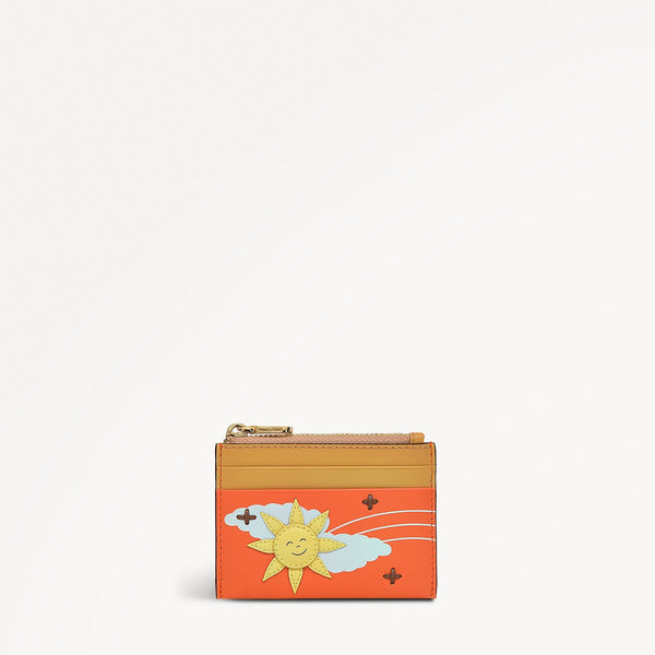 radley london Leather Orange Coin Purse | Coin Street Summer Sun AW25 | Radley