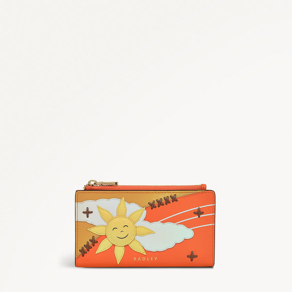 radley london Leather Orange Zip Top Purse | Coin Street Summer Sun AW25 | Radley