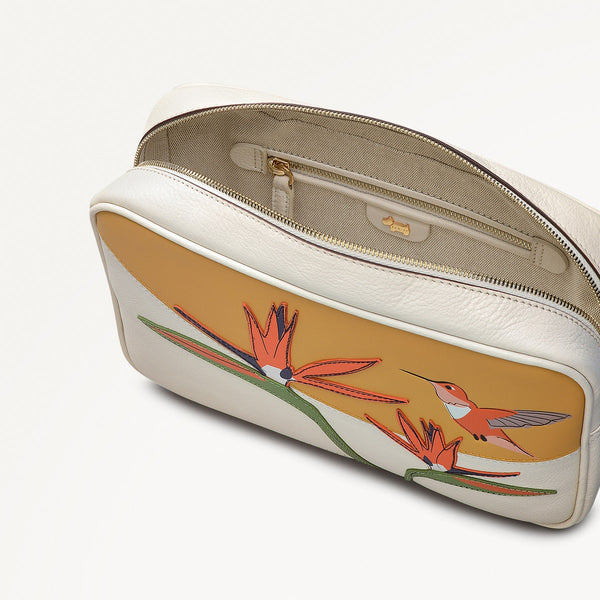 Radley London Leather Small Crossbody In Cream | Bird Of Paradise AW25 | Radley