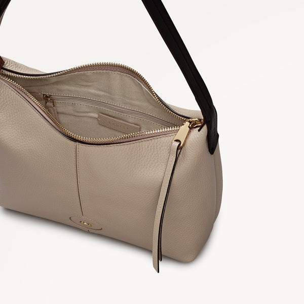 Radley London Maldon Mews - Colourblock Medium Ziptop Shoulder Porcini - 112935