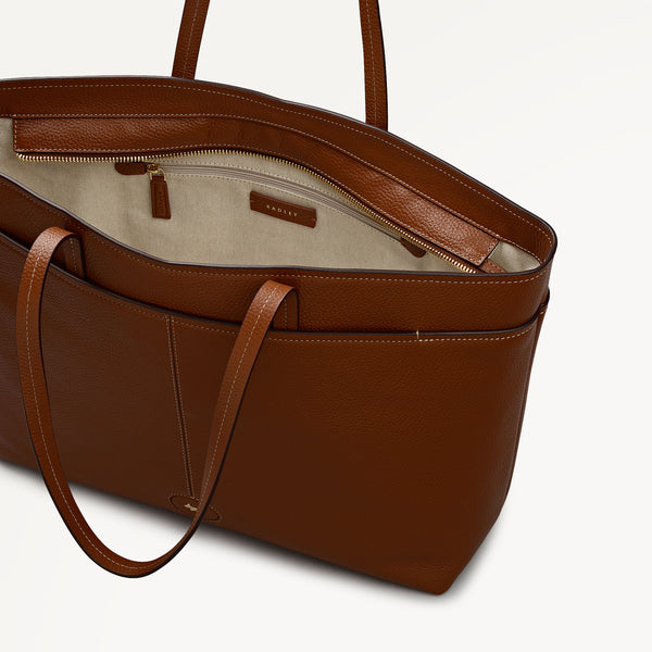 Radley London Maldon Mews Large Ziptop Tote Cognac - 112926