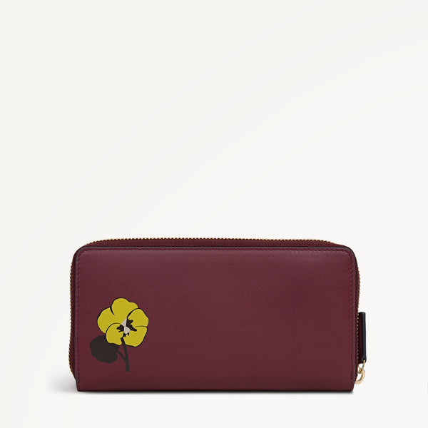 Radley London Midnight Wanderer Large Zip Around Wallet Dark Cherry - 112991