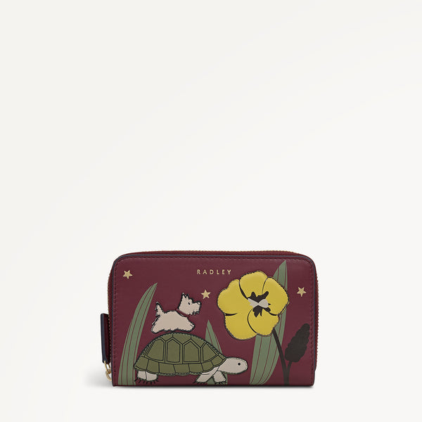 radley london Midnight Wanderer Medium Zip Around Wallet Dark Cherry - 112996