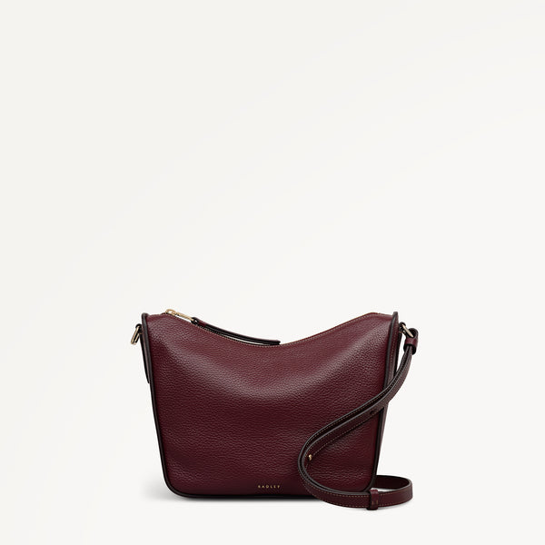 radley london Oak Street Medium Ziptop Cross Body Dark Cherry - 113030
