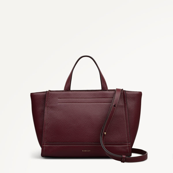 radley london Oak Street Medium Ziptop Satchel Dark Cherry - 113029