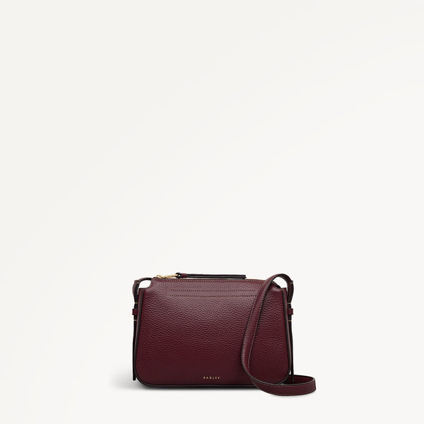 radley london Oak Street Small Ziptop Cross Body Dark Cherry - 113031