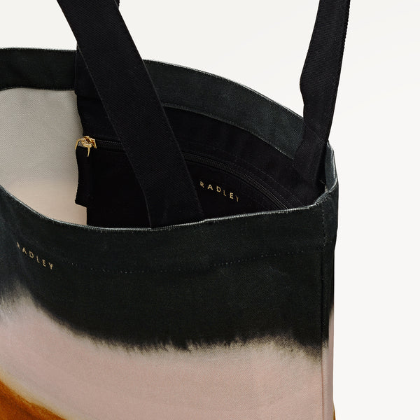 Radley London Ombre Stripe Medium Open Top Tote Black - 113247