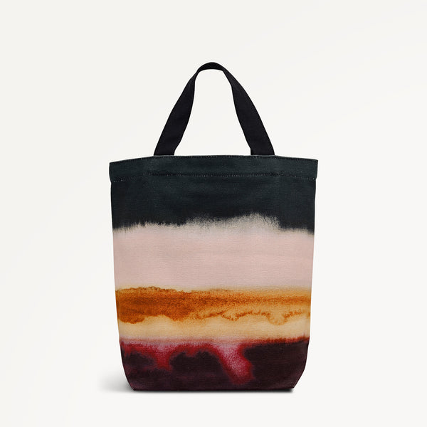 Radley London Ombre Stripe Small Open Top Satchel Black - 113248