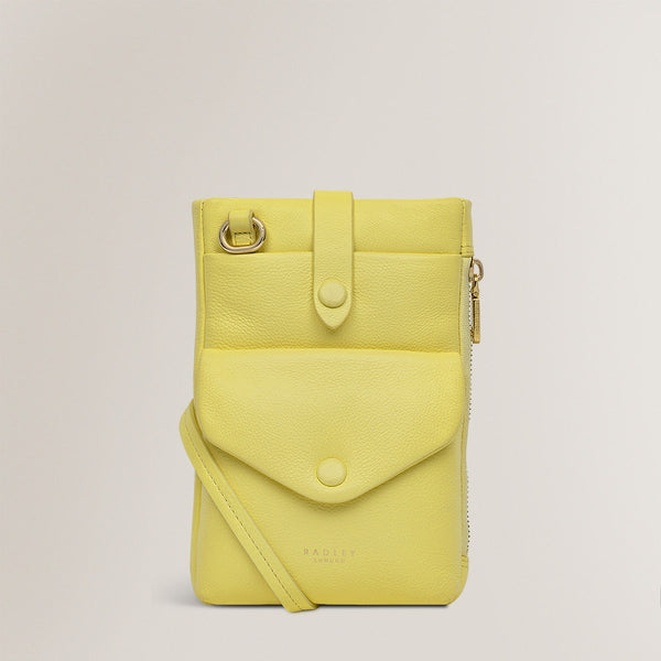 radley london Panna Cotta Yellow Phone Bag | Mallow Street AW24 | Radley London