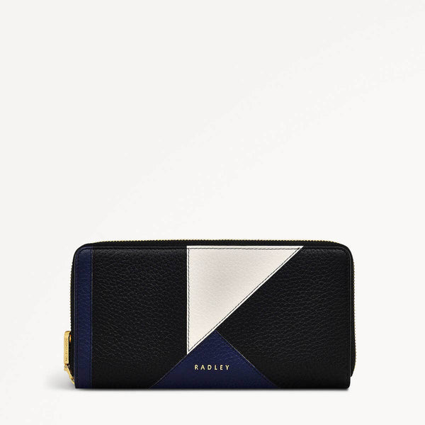 radley london Patchwork Black Large Purse | Kensington Place SS25 | Radley