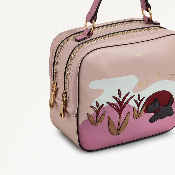 Radley London Pink Small Leather Grab Bag | Spring Street AW25 | Radley