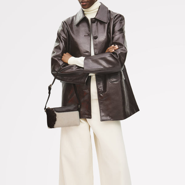 Radley London Pockets - Cow Hide Mini Ziptop Ew Shoulder Dark Oak - 113066