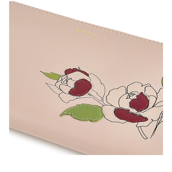 Radley London Prairie Pink Large Zip Around Purse | Wild Roses AW24 | Radle