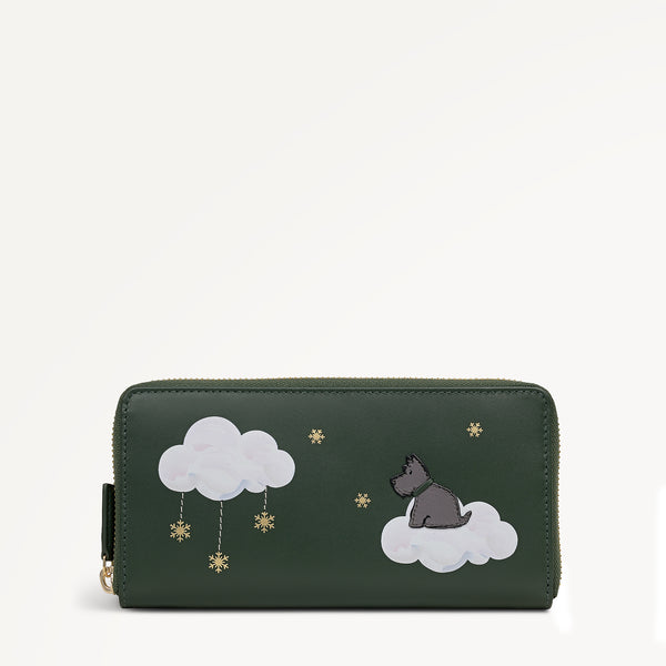radley london Racing Green Large Zip Around Wallet | It's Written In The Snowflakes AW25 | Radley London