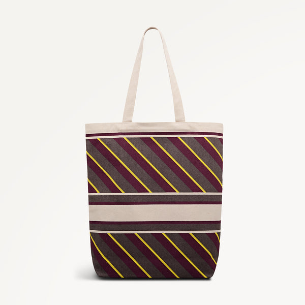 Radley London Radley Diagonal Stripe Extra Large Open Top Tote Coffee - 113252