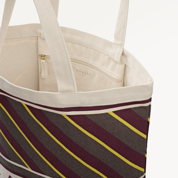 Radley London Radley Diagonal Stripe Extra Large Open Top Tote Coffee - 113252