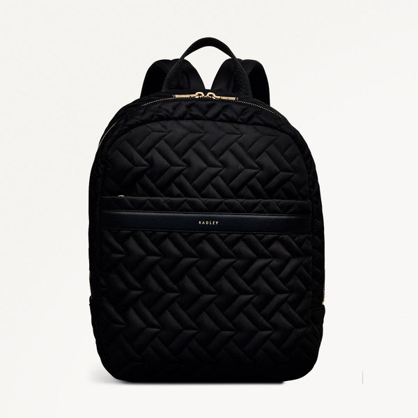 radley london Responsible Black Backpack | Holland Park Quilt AW24 | Radley