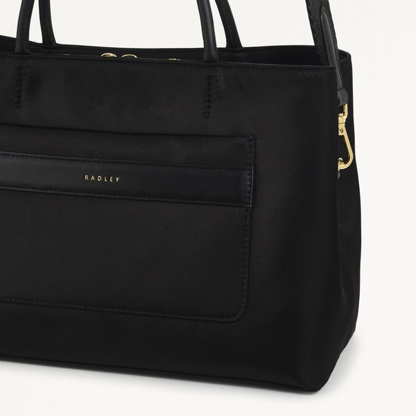 Radley London Responsible Black Medium Grab Bag | Holland Park AW24 | Radley