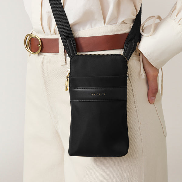 Radley London Responsible Black Phone Bag | Holland Park AW24 | Radley